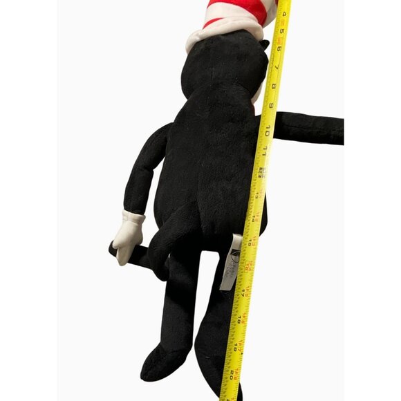 Dr. Seuss Kohls Cares Cat In The Hat Plush Toy 19" Polyester Black/White/Red - Picture 7 of 10